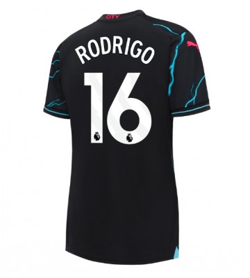 Manchester City Rodri Hernandez #16 Replica Third Stadium Shirt for Women 2023-24 Short Sleeve